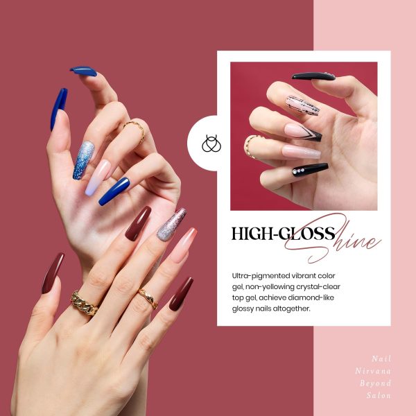 Modern Muse - 20 Gel Colors Set with Top and Base Coat (5ml Each) For Discount - Image 4