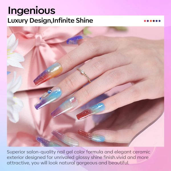 The Mystery of the Galaxy - 6 Colors Gel Nail Polish Set Online Sale - Image 4