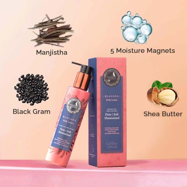 Blavana Body Lotion | Moisturizes, Softens, Firms Dry, Aging, Crepey Skin | Revolutionary Formula with Black Gram | Best Body Lotion for Mature Body Skin | Along With Clinically Proven Ingredients For Sale - Image 3