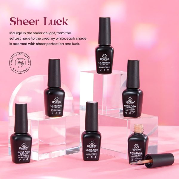 Sheer Luck | 6 Colors Gel Polish Set For Cheap - Image 2
