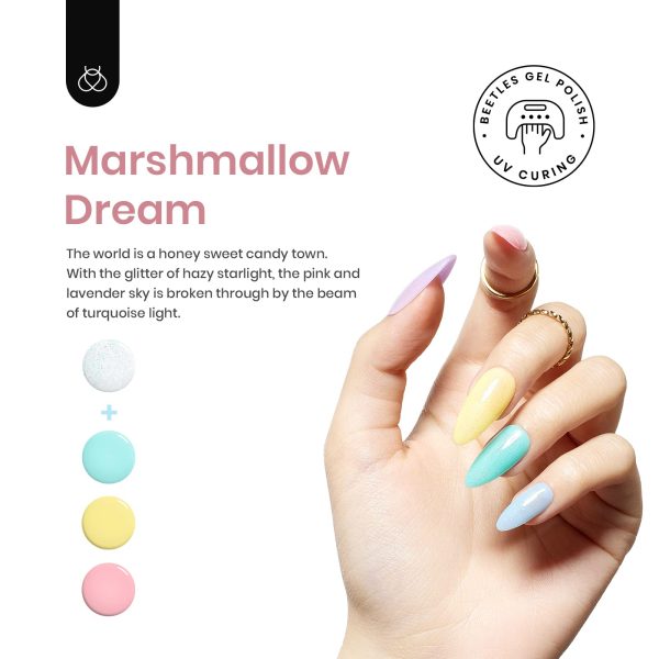 Marshmallow Dream |  6 Colors Gel Polish Set For Sale - Image 2