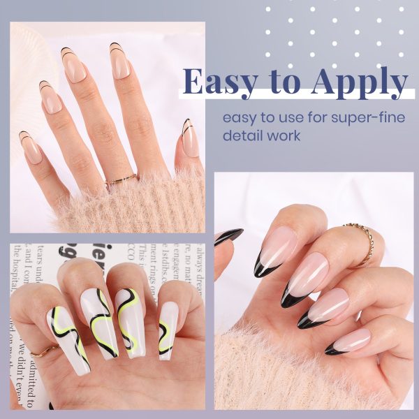 Black  | Nail Art Gel Liner Online now - Image 5