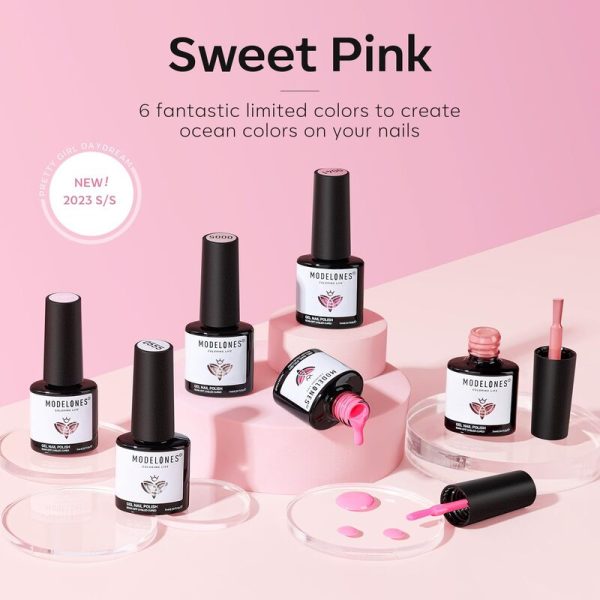 Sweet Pink - 6 Shades Gel Nail Polish Kit 7ml Hot on Sale - Image 5