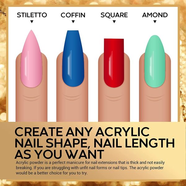Classic Solid Color - 24Pcs Acrylic Powder Set【US ONLY】 For Cheap - Image 3