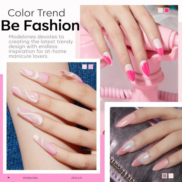 Sweet Pink - 6 Shades Gel Nail Polish Kit 7ml Hot on Sale - Image 2