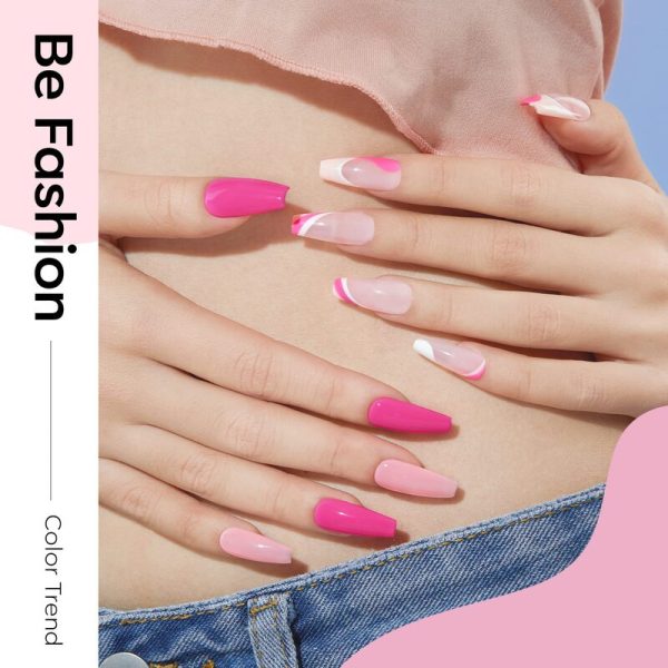 Sweet Pink - 6 Shades Gel Nail Polish Kit 7ml Hot on Sale - Image 4