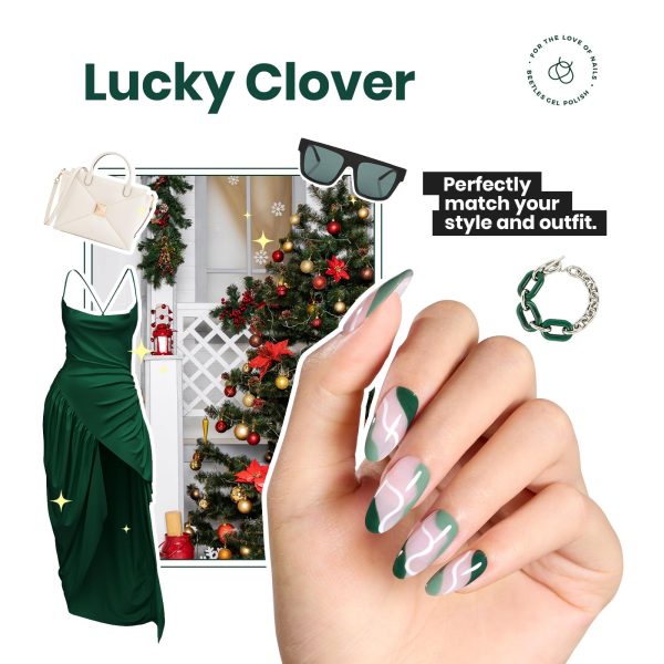 Lucky Clover | Matching Gel Polish + Nail Polish(each 15ml) Hot on Sale - Image 2