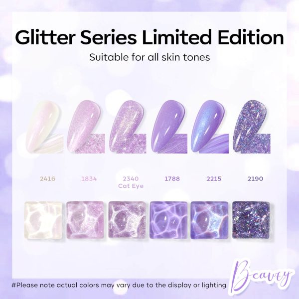 Starry Cosmos - 6 Shades Gel Nail Polish Set 7ml For Discount - Image 2