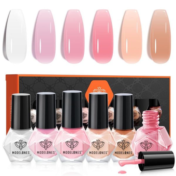 Jelly Kiss - 6 Colors Nail Polish Set Cheap